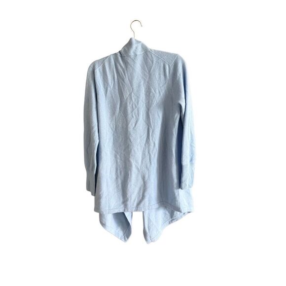 Soft by Naadam Womens Light Blue 100% Cashmere Open Front Cardigan Size Small - Picture 9 of 16